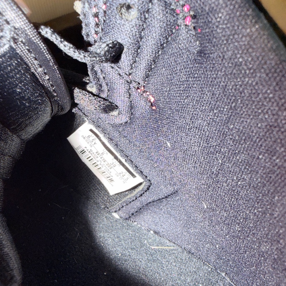 Air Jordan 1 Black, White & Pink High-Top Sneakers - Picture 10 of 10